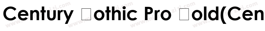 Century Gothic Pro Bold(CenturyGot字体转换